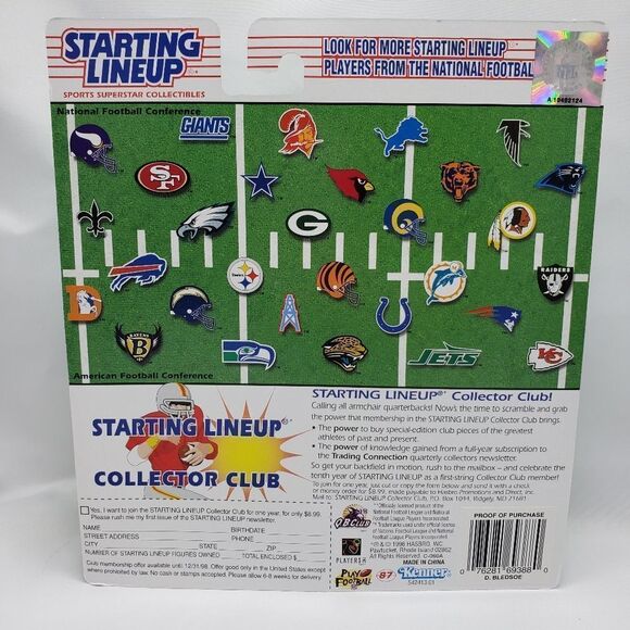 💙NIB Vintage Drew Bledsoe Starting Lineup - Picture 2 of 2